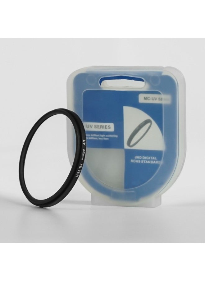 Generic - SLR Camera UV Filter UV Filter 30.5-105UV Mirror Dustproof Filter UV Protection Mirror-Color:58mm - Image 1