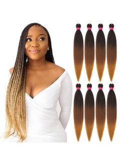 Pre Stretched Braiding Hairombre Braiding Hair 28''8 Packs Silky Color Blend Braid Hair Extensions 100% Kanekalon Synthetic Crochet Hair Braids Yaki Texture Hair Braiding - pzsku/ZD658F4277FB7951237CAZ/45/_/1721025006/82f4a0ed-40cb-46ae-a41b-ddce8054e42b