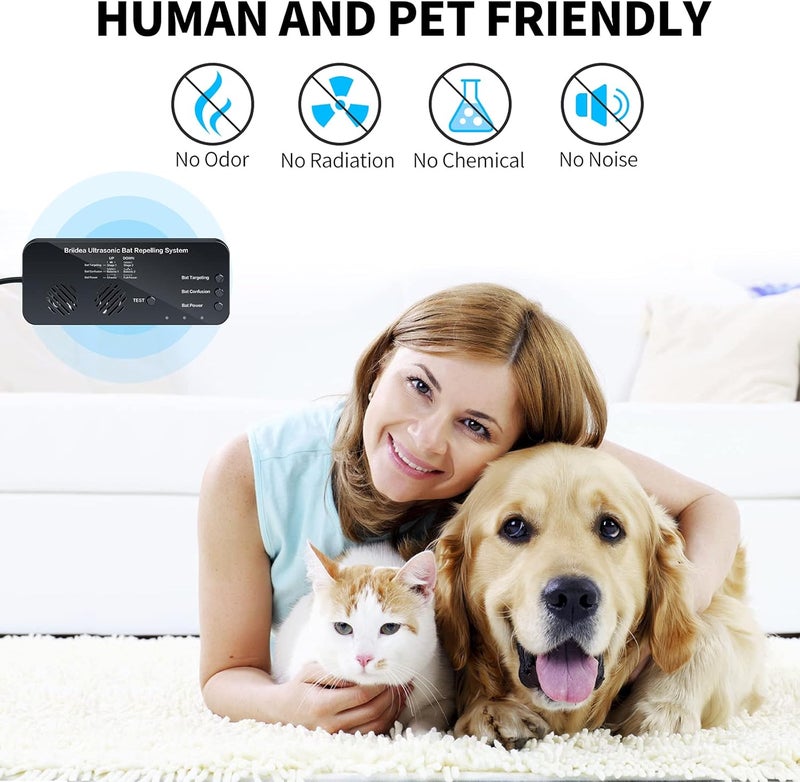 briidea Ultrasonic Bat Removal, Bat Away System, Demands Bats to Flee, Human and Pet Safe - Image 4