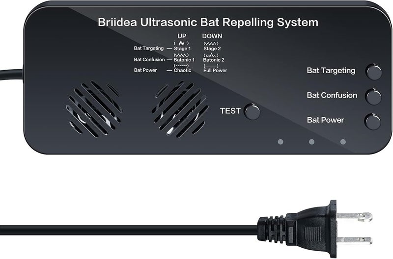 briidea Ultrasonic Bat Removal, Bat Away System, Demands Bats to Flee, Human and Pet Safe - Image 1