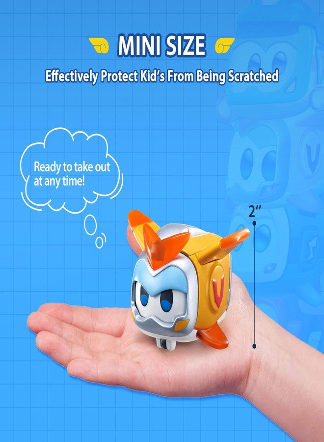 Super Wings Super Pets 4-Pack Collection Jerome, Golden Boy, Shine, Ellie, Vehicle Action Figure with Light Effect and Mutiple Emotion Expressions, Gifts for Kids Age 3+ - Image 5