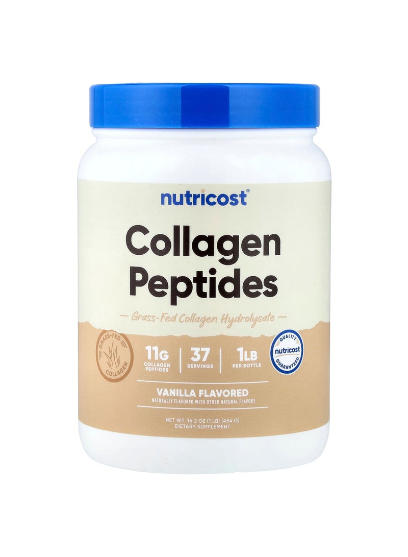 Nutricost Collagen Peptides, Vanilla, 1 lb (454 g)