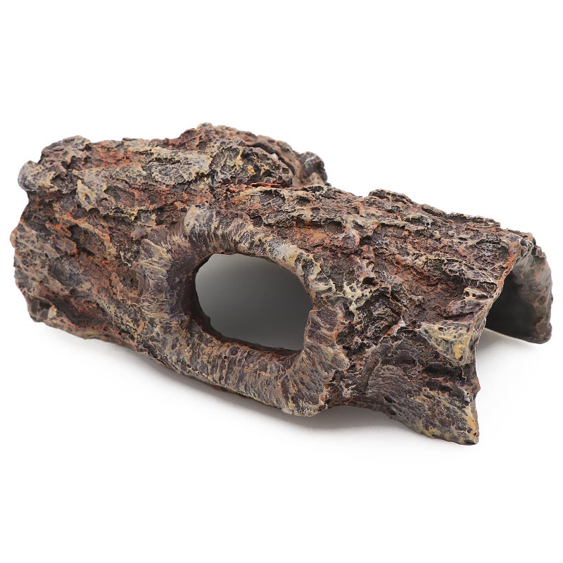 AQUA KT Reptile Climbing Cork Bark Tree Hollow Log Snake Gecko Hide for Terrarium Amphibian Habitat Decoration - Image 1