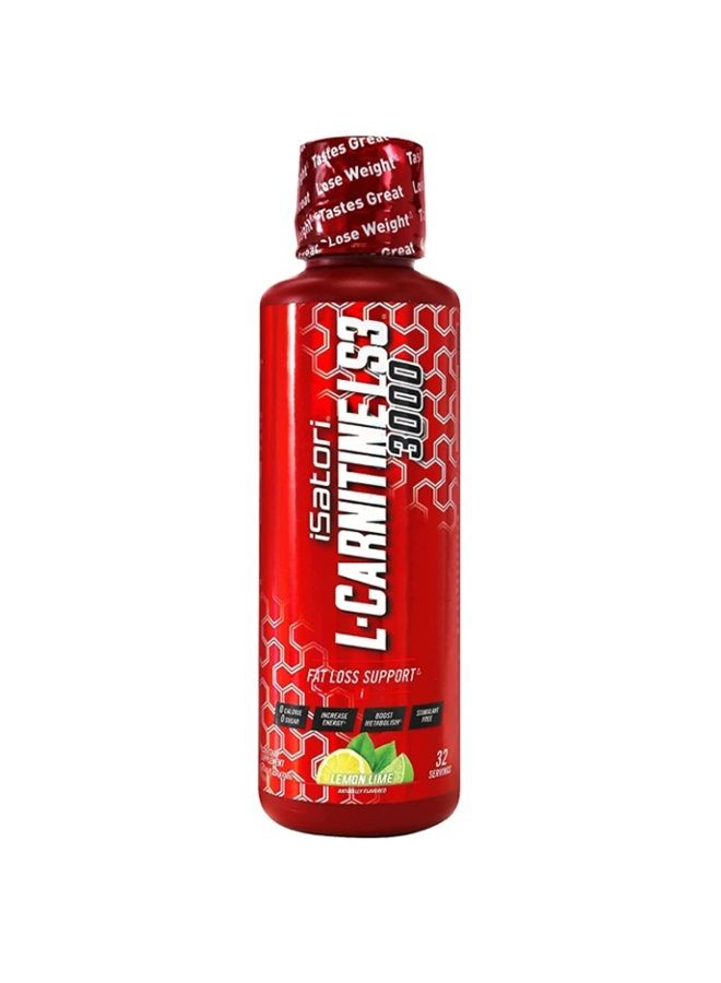 iSatori L-Carnitine LS3 Concentrated Liquid Metabolic Enhancer and Energy Booster - Health and Fitness - Keto Friendly - Stimulant Free - Lemon Lime 3000mg (32 Servings) - Image 1