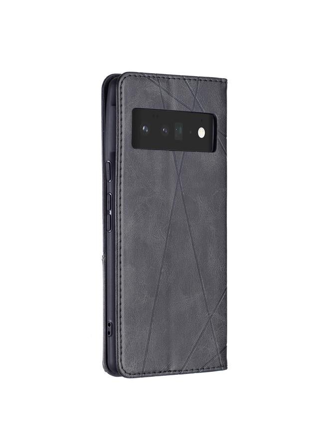 S-TOP Case For Google Pixel 6 Pro Prismatic Invisible Magnetic Horizontal Flip Phone Leather Case with Holder & Card Slots & Photo Frame - Image 3