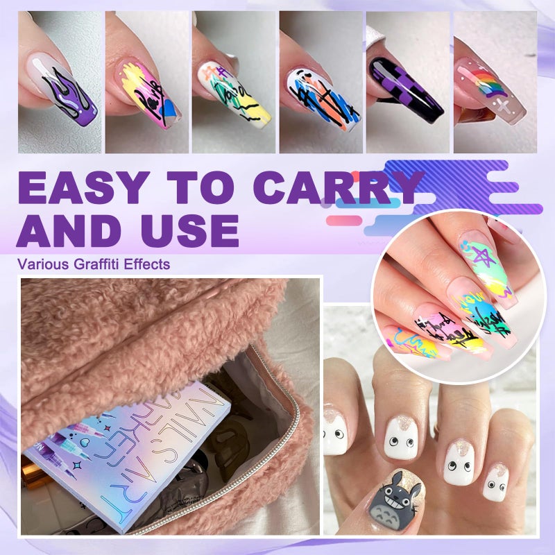MKNZOME 12 Color Nail Art Pens, 0.5 MM Nail Polish Pens Set Drawing Painting Point Liner Acrylic Painted Pen Kit, Waterproof and Quick-drying Nail for DIY Nails Art Design Manicure Tools - Image 5