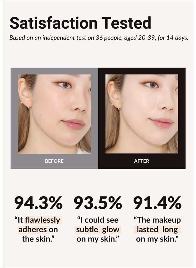 JUNG SAEM MOOL [JUNGSAEMMOOL OFFICIAL] Essential Skin Nuder Cushion (Fair) | Refill Included | Natural Finish | Buildable Coverage | Makeup Artist Brand - Image 4