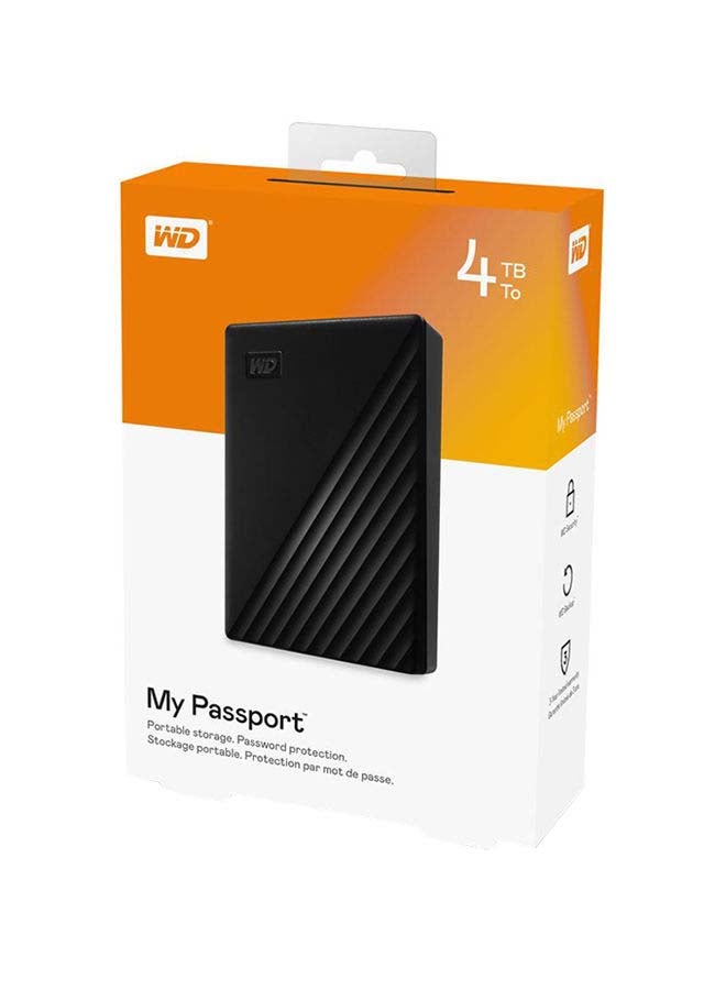 Western Digital My Passport External Hard Drive 4TB USB 3.0 Compatible With PC PS4 4 TB WDBPKJ0040BBK WESN