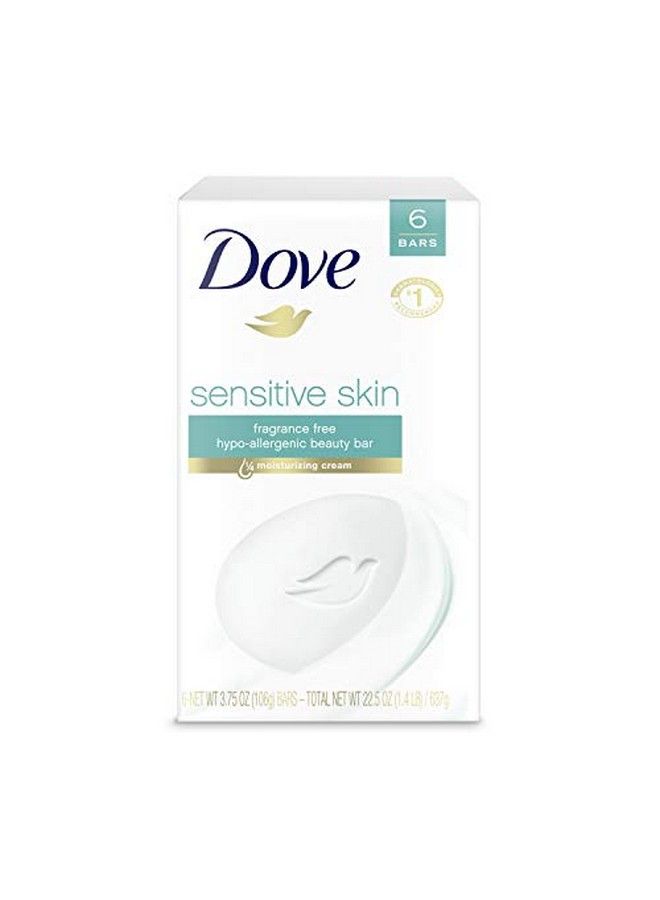 Dove Beauty Bar For Softer Skin Sensitive Skin More Moisturizing Than Bar Soap 3.75 Oz 6 Bars Lavender - Image 1