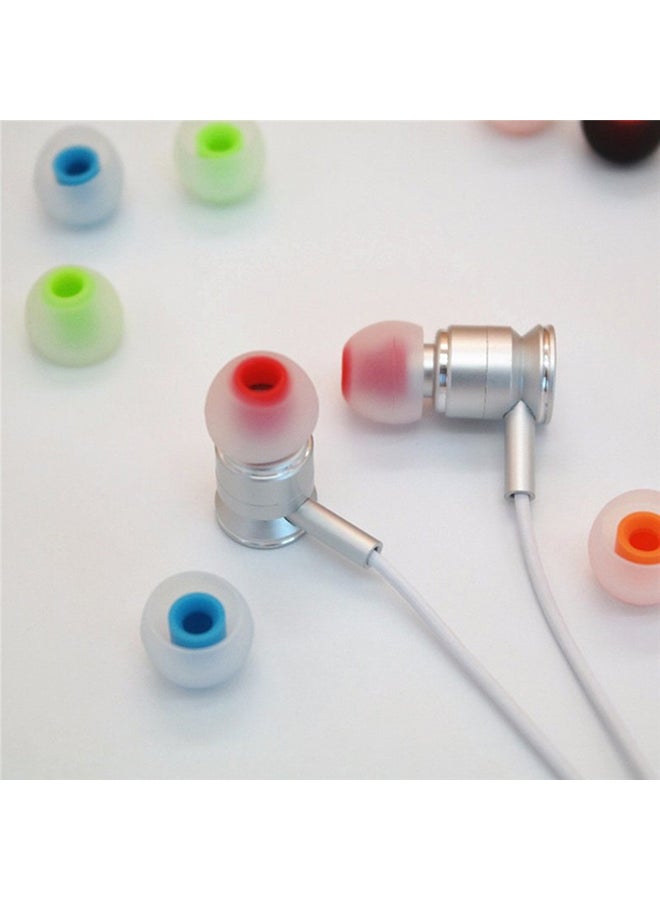 12-Piece Soft Silicone In-Ear Earphone Cover Set Multicolour - Image 3