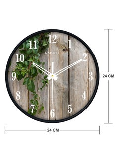 Naturel Naturel Plastic Tree Print/Designer Wall Clock for Home/Living Room/Bedroom/Kitchen and Office  - Image 3
