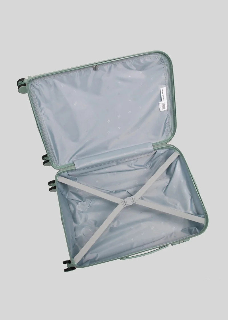 Matalan IT Luggage Green Hard Suitcase