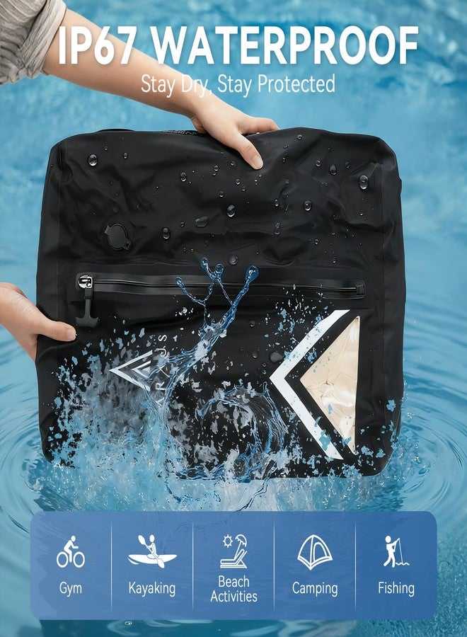 Arxus Vacuum Bags for Travel Airless, Compression Seal Packing Cubes with Adjustable Shoulder Strap, IP67 Reusable Portable Moving Supplies Kit for Clothing Storage, Luggage, Backpack, Suitcase - Image 4
