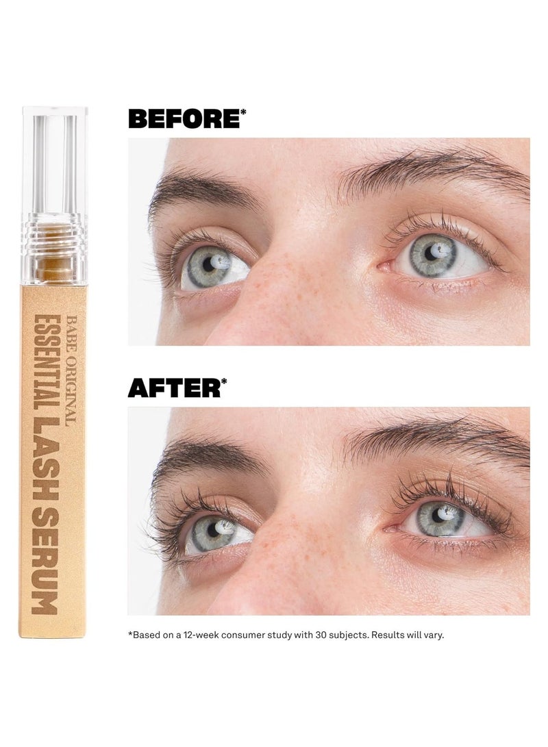 BABE ORIGINAL Lash Serum - Fuller & Longer Looking Eyelashes, Lash Enhancing Serum, for Natural Lashes and Lash Extensions, 1mL - Image 5