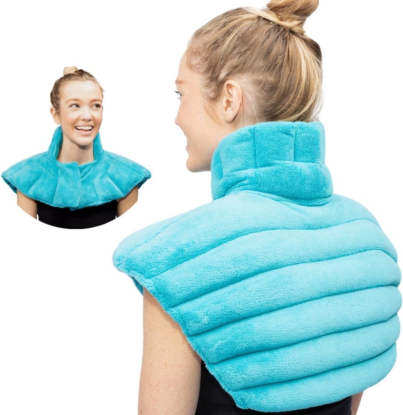 NatraCure Microwave Heating Pad for Neck Shoulders and Back  Heated Wrap  Microwavable Warmer Moist Heating Pad with SmartBead Technology  Physical Therapy FSA HSA Spa Gifts  1PK - Image 1