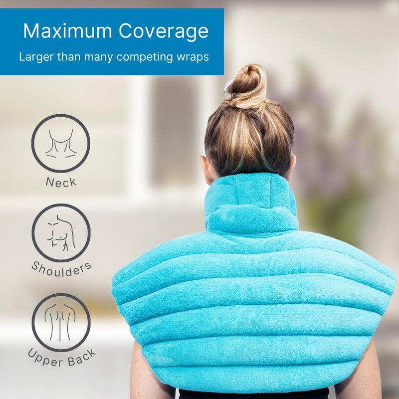 NatraCure Microwave Heating Pad for Neck Shoulders and Back  Heated Wrap  Microwavable Warmer Moist Heating Pad with SmartBead Technology  Physical Therapy FSA HSA Spa Gifts  1PK - Image 4