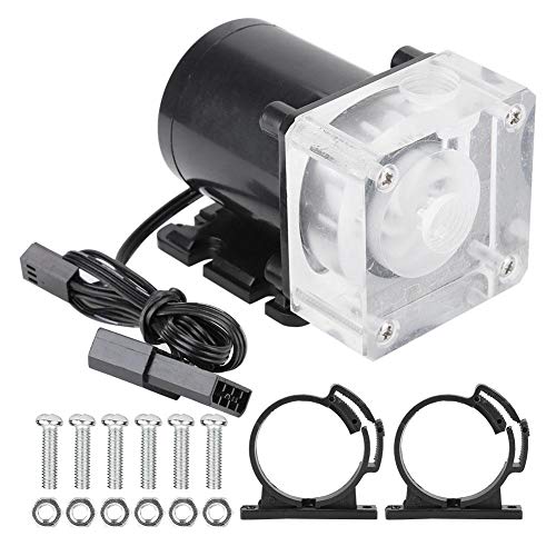 ASHATA CPU Water Cooling Pump 12V Silent Water Cooling Pump Set 600L/H G1/4 Water Cooling Radiator PC Liquid Cooling System - Image 1