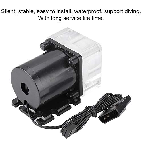 ASHATA CPU Water Cooling Pump 12V Silent Water Cooling Pump Set 600L/H G1/4 Water Cooling Radiator PC Liquid Cooling System - Image 4