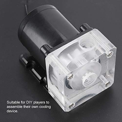ASHATA CPU Water Cooling Pump 12V Silent Water Cooling Pump Set 600L/H G1/4 Water Cooling Radiator PC Liquid Cooling System - Image 3