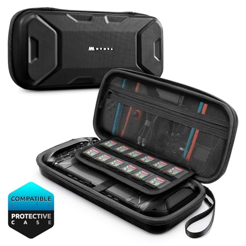 Mumba Carrying Case for Nintendo Switch 2 Fits Console with Protective Case On2025 Plus Version Hard Shell Travel Handbag Pouch with 12 Game Card Slots Large Capacity for Accessories Black - Image 1