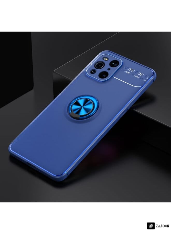 Green Tiger Protective Case Cover For OPPO Find X3 Metal Ring Holder 360 Degree Rotating TPU Case  - Image 2