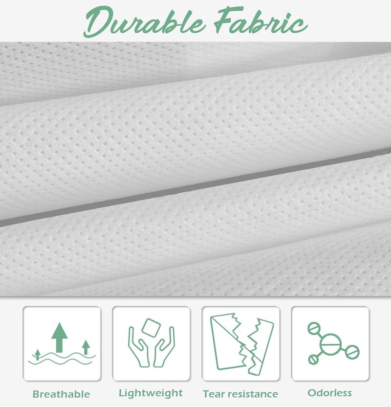MISSLO 70" Bridal Wedding Gown Dress Garment Bag with Accessories Pouch Large Travel Garment Cover 8" Gusset (White) - Image 5