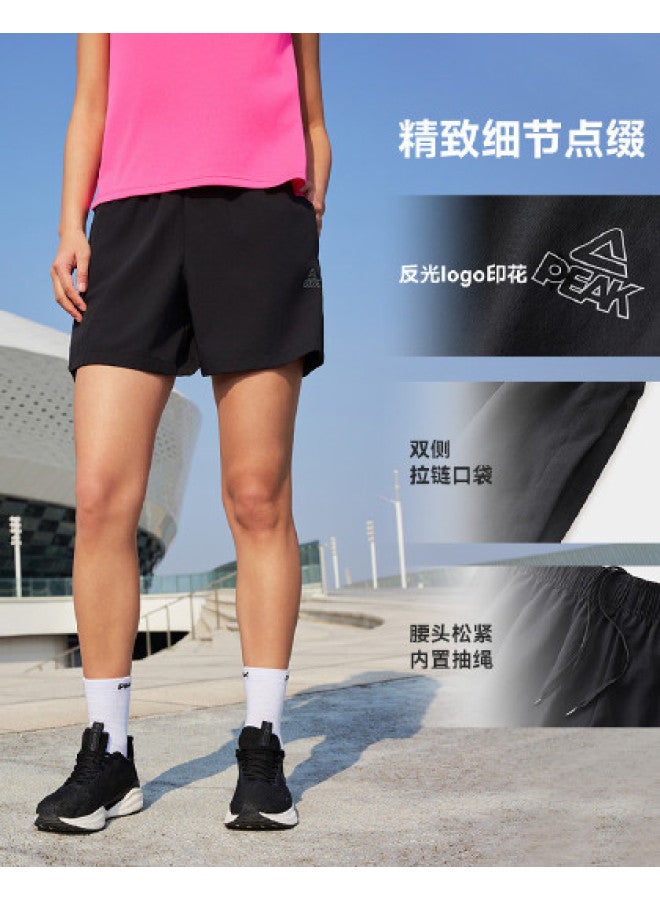 PEAK Breezy Moisture-Wicking Breathable Woven Shorts For Women - Lightweight & Comfortable For Running & Workouts In Spring/Summer - Image 1