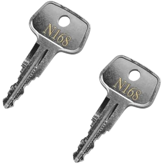 rayihni N168 Errebi Replacement Key for Yakima and Thule Ski,Cargo Box,Roof,Carrier Racks and Crossbars-Codes N168[2 pac] - Image 3