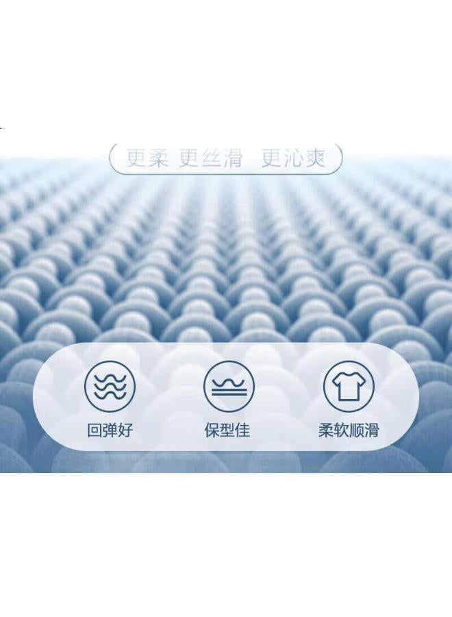 JD.com Men'S Short Sleeve T-Shirt Luxury Wrinkle-Free Cotton Short-Sleeved Tee White Basic Tee Deep Hidden Blue 3Xl - Image 2