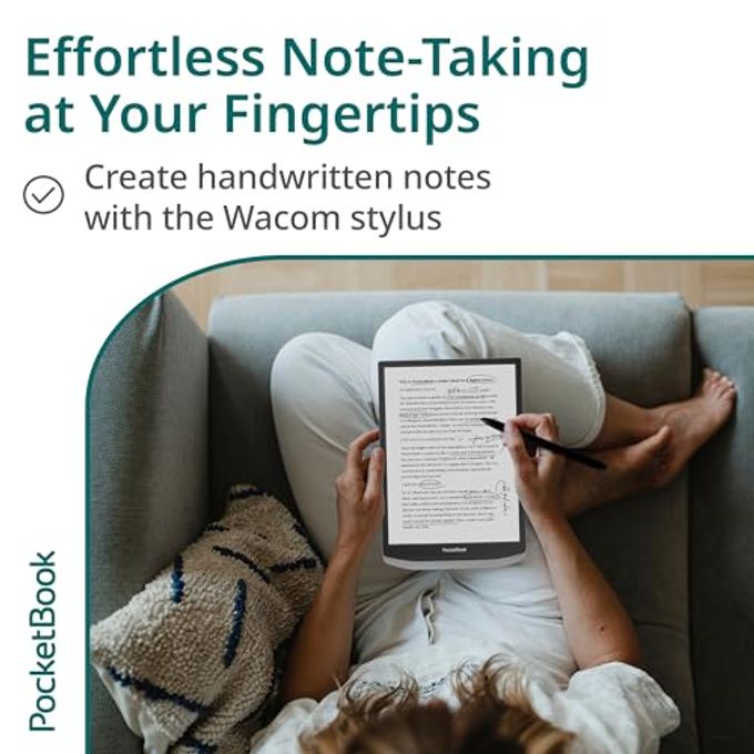 PocketBook Inkpad X Pro E-Reader & E-Note | E-Ink Notepad | Handwriting-Feature & Pen | Glare-Free 10.3'' Mobius Screen | Powered By Android | Smartlight | Audio& E-Book Reader | Bluetooth & Wifi - Image 2