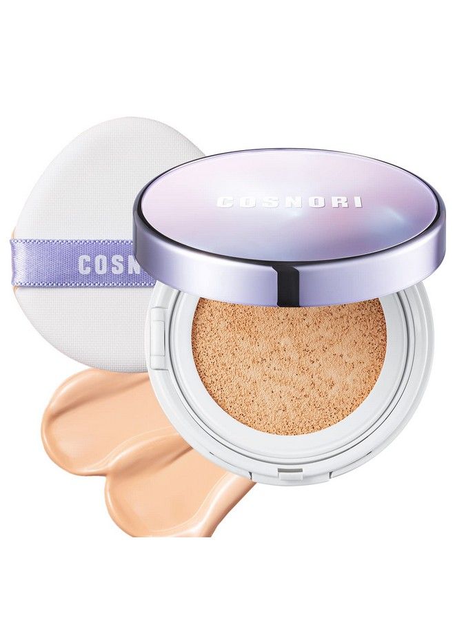 COSNORI Panthenol Barrier Cushion SPF 50+ PA++++ Sunscreen Cushion Foundation Lightweight Formula to Cover Pores & Blemishes Moisture Dewy Glowing Finish Long Wearing Formula 041 floz (02 Beige) - Image 1