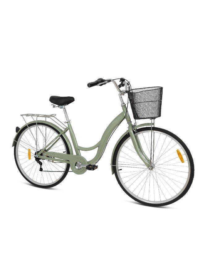 MOGOO Mogoo - Brooklyn 24" 6 Speed City Bike - Green - Image 1