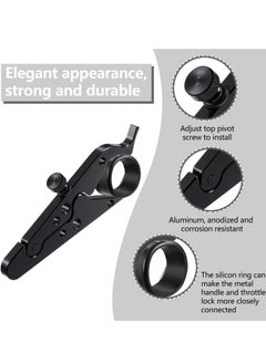 2 PCS Throttle Lock, Motorcycle Throttle Lock, Universal Throttle Assist Wrist/Hand Grip Lock Clamp with Silicone Ring Protect Fits Most Any Bike Durable Lightweight Aluminum Alloy - pzsku/ZD65A0DCA65CD398AF50FZ/45/_/1709621802/b0d1a493-f503-4e57-9028-9d9c78813256