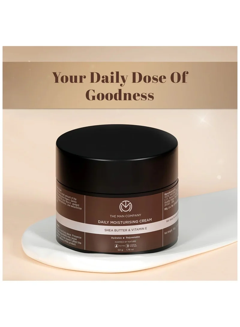 The Man Company Daily Moisturising Winter Cream With Shea Butter And Vitamin E For Moisturizing And Hydrating, All Skin Types, 50 GM