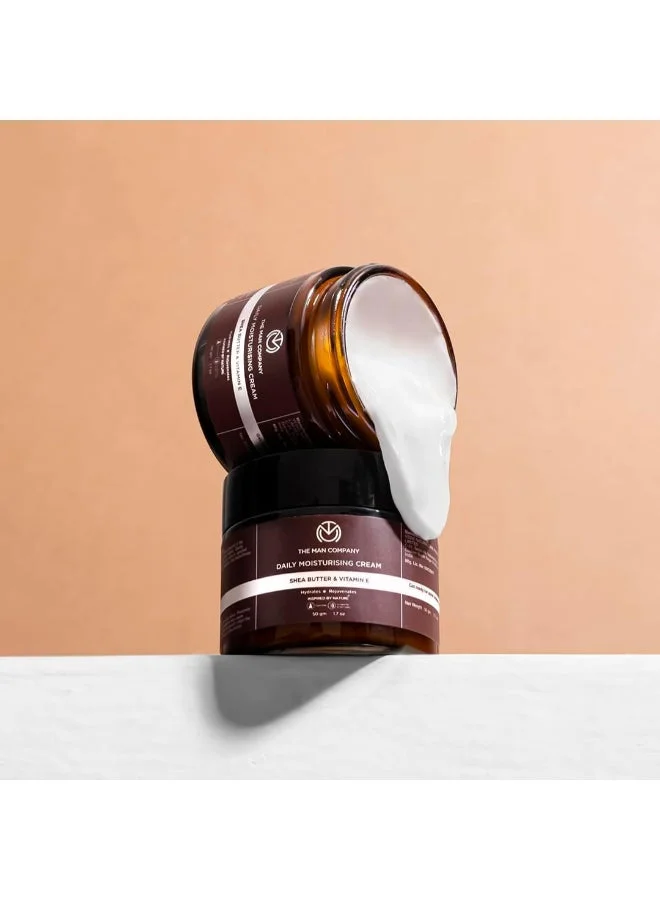 The Man Company Daily Moisturising Winter Cream With Shea Butter And Vitamin E For Moisturizing And Hydrating, All Skin Types, 50 GM