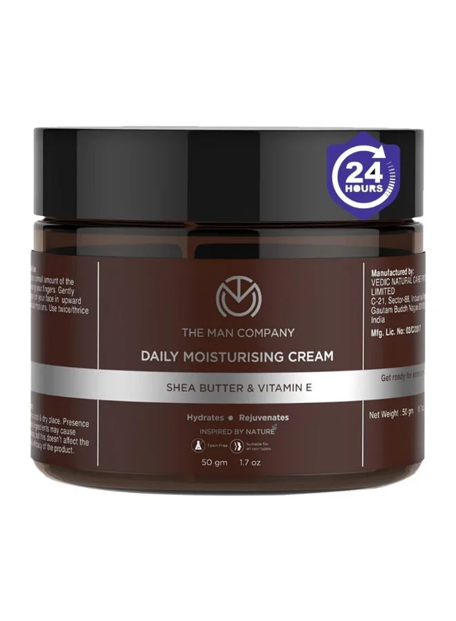 The Man Company Daily Moisturising Winter Cream With Shea Butter And Vitamin E For Moisturizing And Hydrating, All Skin Types, 50 GM