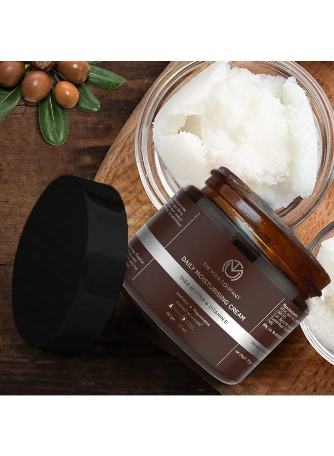 The Man Company Daily Moisturising Winter Cream With Shea Butter And Vitamin E For Moisturizing And Hydrating, All Skin Types, 50 GM