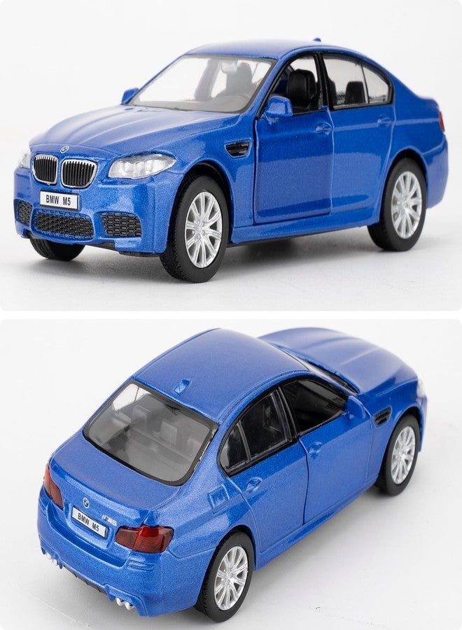 RMZ City 1/36 M5 Diecast Alloy Model Car with Pullback Function, Model Toys for Collecting and Decorating, Toy Car Gift for Boys and Girls (Blue) - Image 4