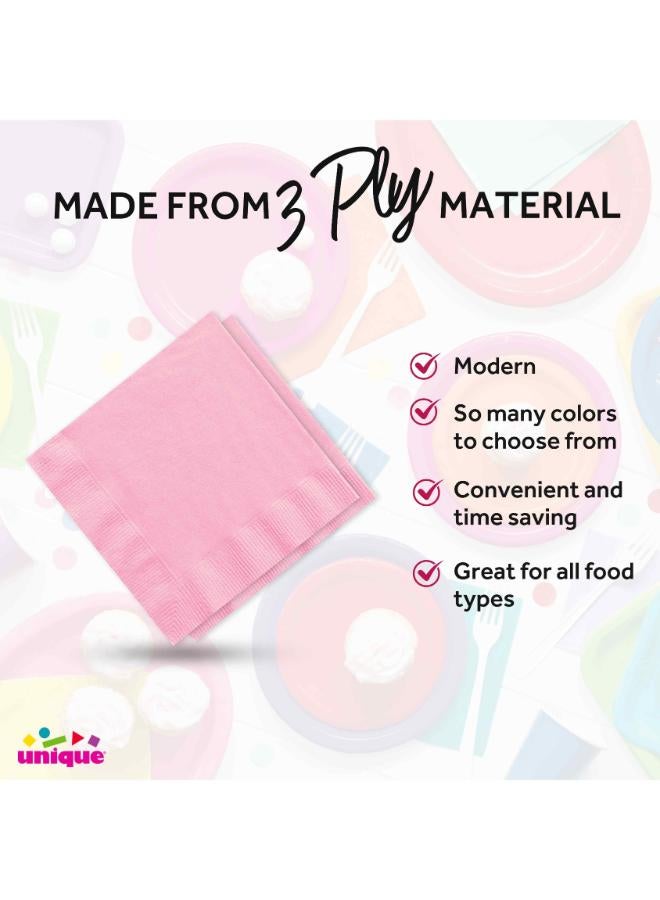 Unique 20 Lovely Pink Lunch Napkins - Image 4