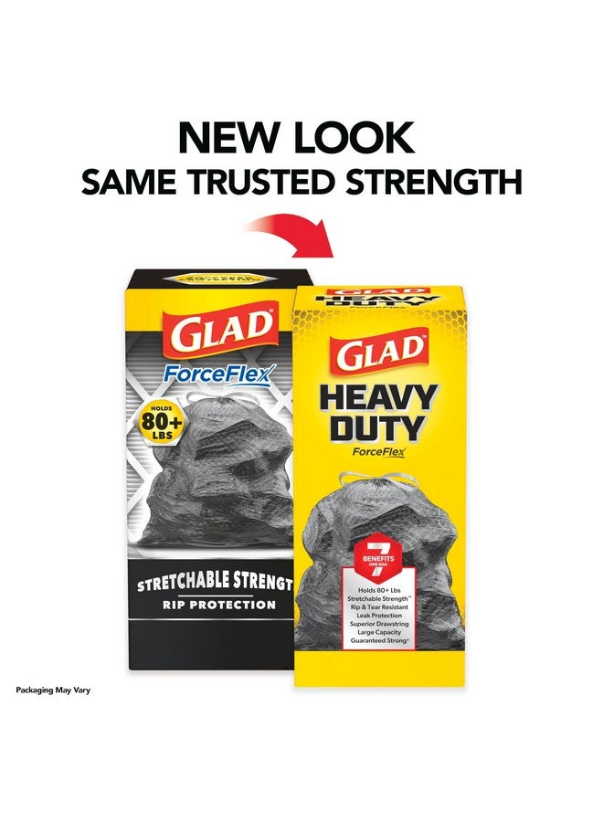 Glad ForceFlex Heavy Duty Large Trash Bags, Hold 80+ lb, 30 Gal, 25 Ct (Package May Vary) - Image 2