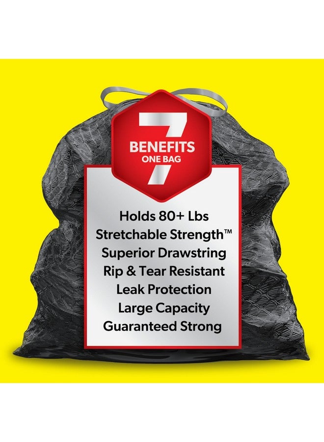 Glad ForceFlex Heavy Duty Large Trash Bags, Hold 80+ lb, 30 Gal, 25 Ct (Package May Vary) - Image 3