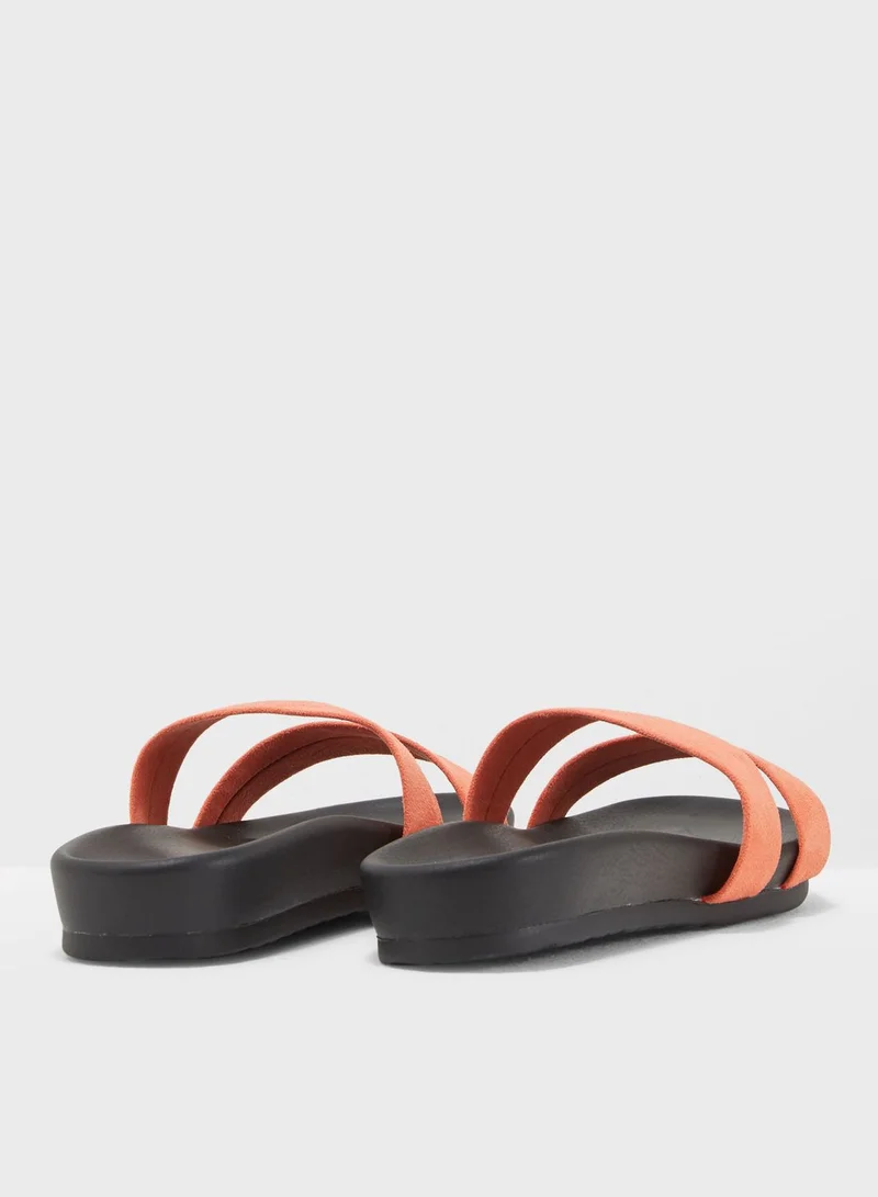PUBLIC DESIRE Peyton Double Strap Slide