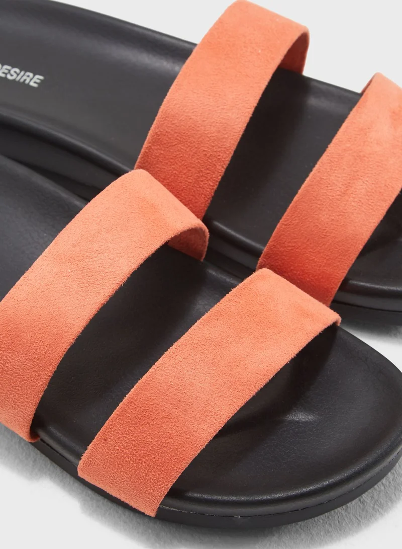 PUBLIC DESIRE Peyton Double Strap Slide