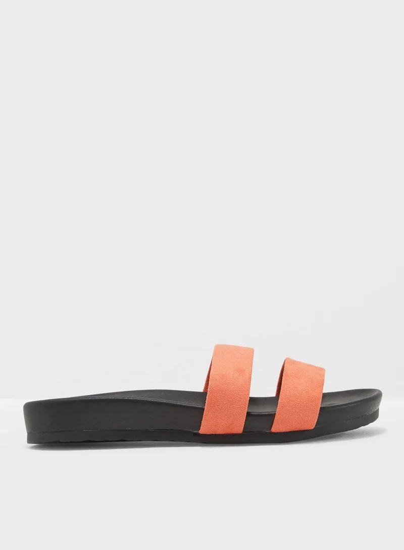 PUBLIC DESIRE Peyton Double Strap Slide