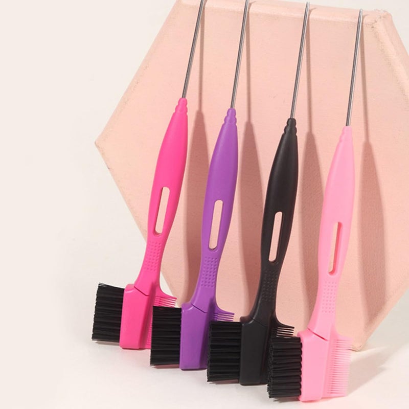 Double Ended Portable Eyebrow Brush With Replacement Heads And Pink PVC Case - Image 5