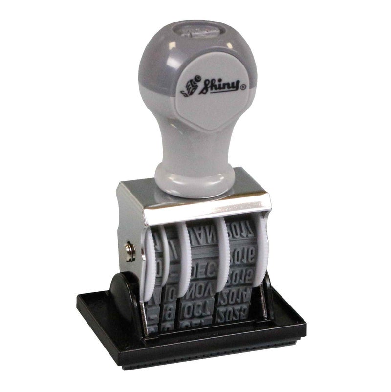 Shiny Dater Rubber Stamp with "PAID" message and Signature place by Shiny S-68 - Image 1