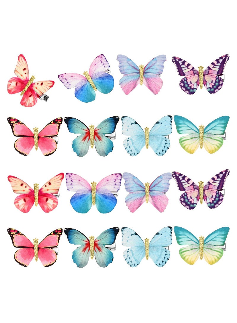 Excefore Butterfly Clips, Baby Hair Clips Butterfly Glitter Barrette for Women Girls and Infants - Image 1