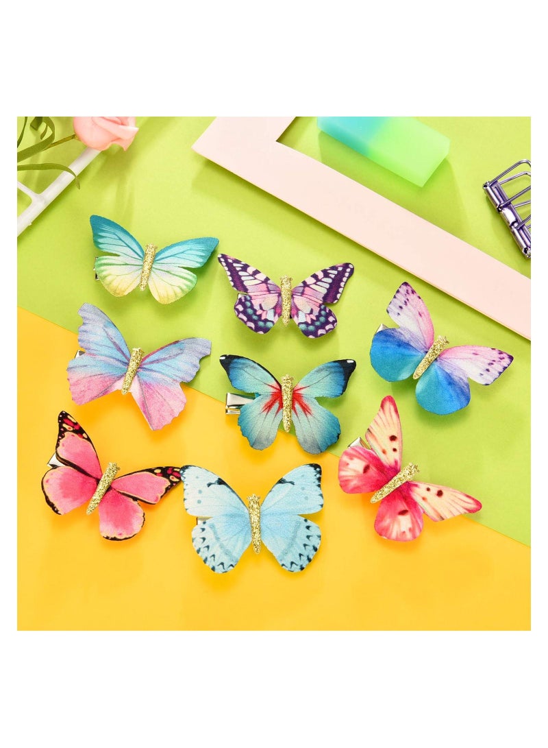 Excefore Butterfly Clips, Baby Hair Clips Butterfly Glitter Barrette for Women Girls and Infants - Image 3
