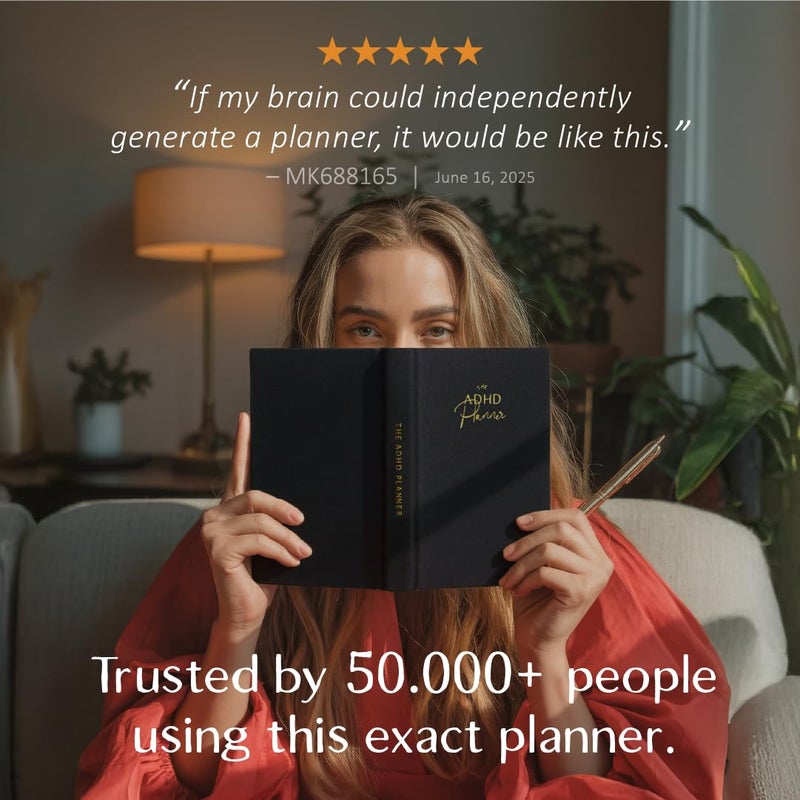 epic self The ADHD Planner for Adults - Undated Daily & Weekly ADHD Journal for Disorganized People, 90 Days - Habit Tracker, Record Emotions & Mood - Academic Goals - Structure & Focus for Adults Brains - Image 2