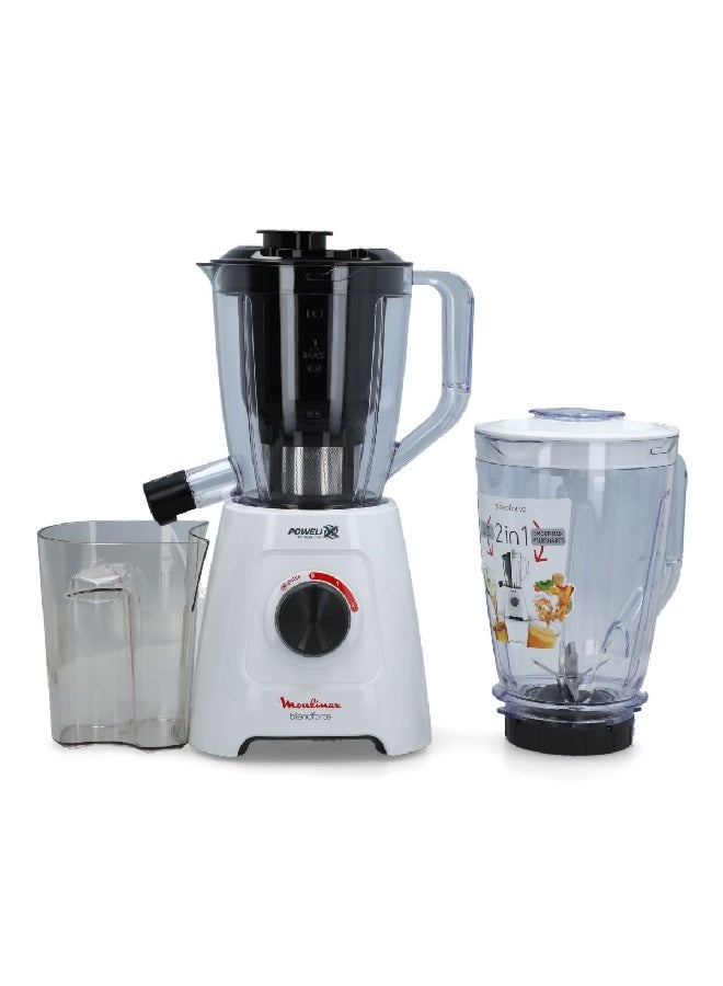 Moulinex 600W BlendForce 2-in-1 Blender Multicolour 1.25-2 L LM42Q127 2 L 600 W LM42Q127 Multicolour - Image 3